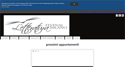 Desktop Screenshot of festivaletteraturamilano.it